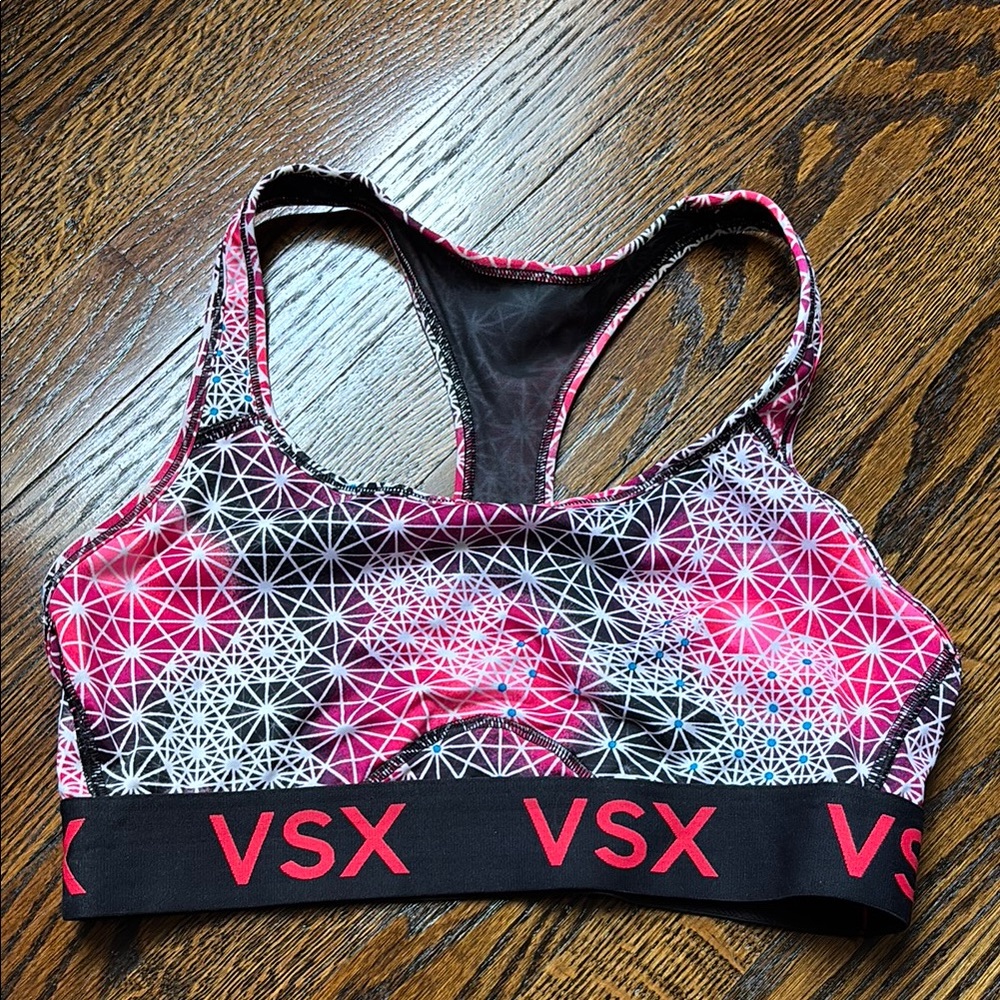 VSX Victoria's Secret The Player Racer Back Sports Bra Large